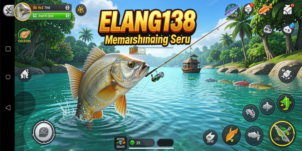 Tampilan menarik dari gameplay memancing ELANG138.