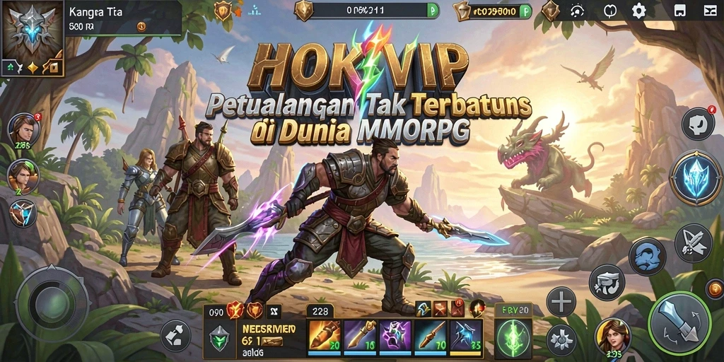 Gameplay HOKIVIP yang menarik dan seru di dunia MMORPG.