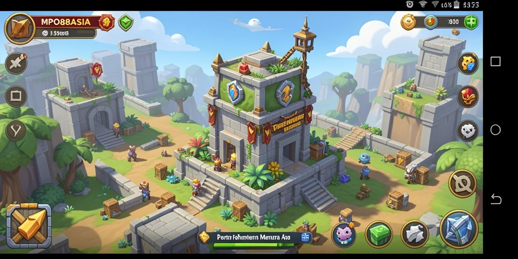 Screenshot utama MPO88ASIA menampilkan aksi seru dalam gameplay Tower Defense.