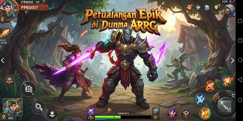 Tangkapan layar PRG007 menampilkan aksi pertarungan dalam game ARPG.