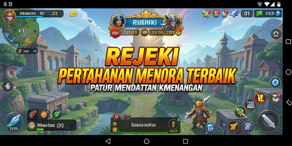 Gameplay seru REJEKI dalam genre Tower Defense yang menantang.