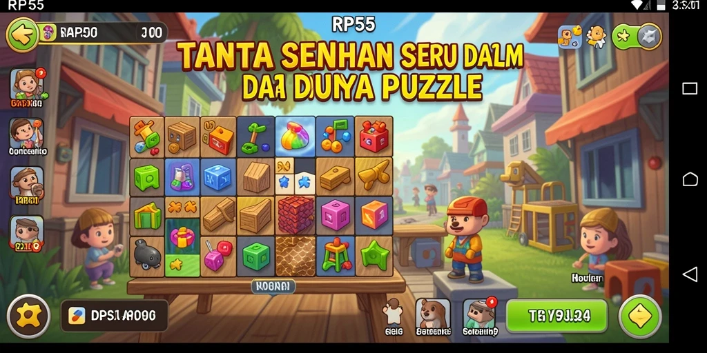 Screenshot menampilkan tantangan teka-teki seru dalam RP55.