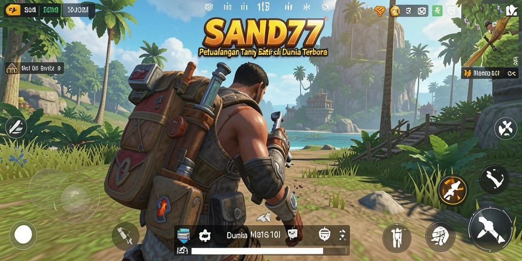 Menampilkan gameplay bebas di dunia SAND77 yang menakjubkan.