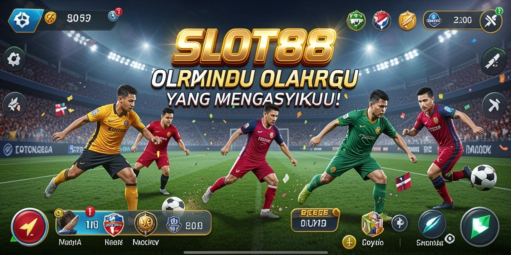 Tampilan gameplay SLOT88 dengan aksi olahraga seru.