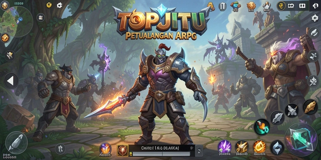 Gameplay seru dan aksi intens dalam TOPJITU.