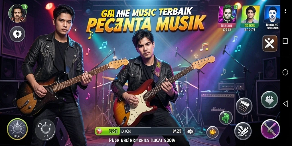 Tampilan gameplay di V21 yang penuh warna dan interaktif.